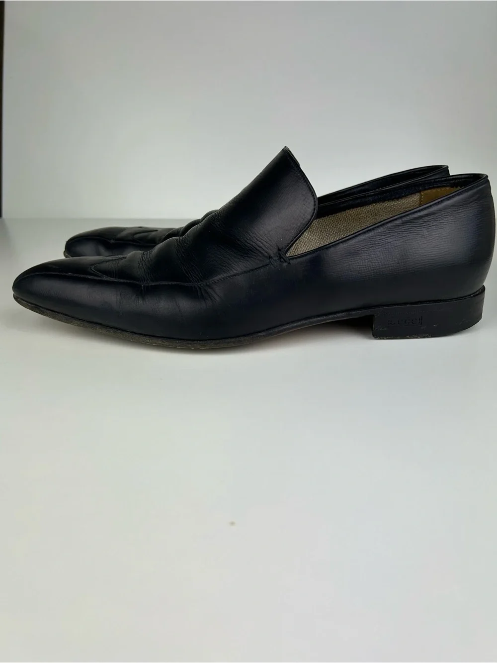GUCCI MENS LOAFERS BLACK SIZE 10D